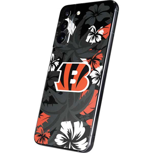 NFL Cincinnati Bengals Tropical Print Galaxy S22 Plus Skin