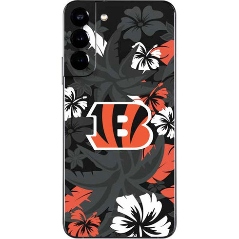 NFL Cincinnati Bengals Tropical Print Galaxy S22 Plus Skin