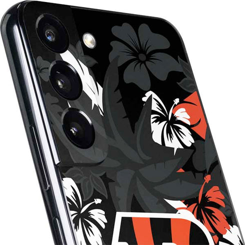 NFL Cincinnati Bengals Tropical Print Galaxy S22 Skin