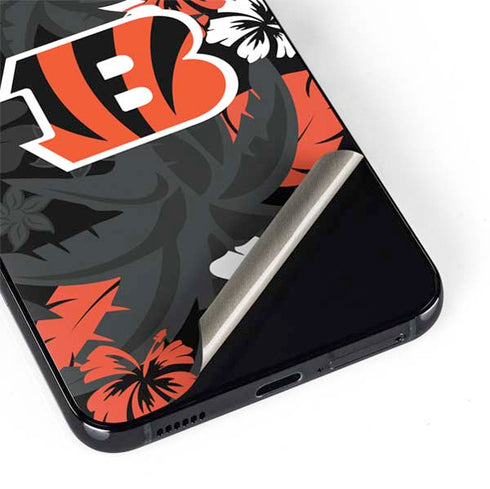 NFL Cincinnati Bengals Tropical Print Galaxy S22 Skin