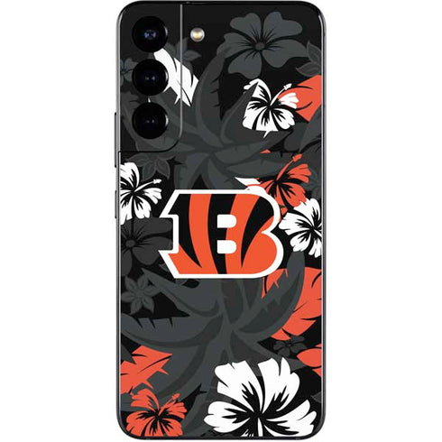 NFL Cincinnati Bengals Tropical Print Galaxy S22 Skin