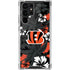NFL Cincinnati Bengals Tropical Print Galaxy S22 Ultra Clear Case