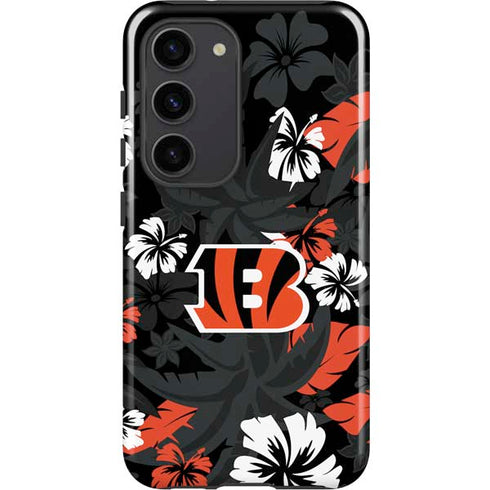 NFL Cincinnati Bengals Tropical Print Galaxy S23 Pro Case