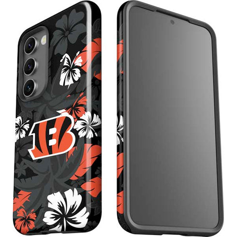 NFL Cincinnati Bengals Tropical Print Galaxy S23 Pro Case