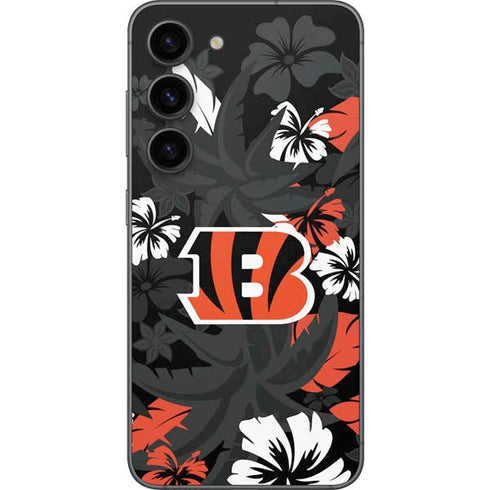 NFL Cincinnati Bengals Tropical Print Galaxy S23 Skin