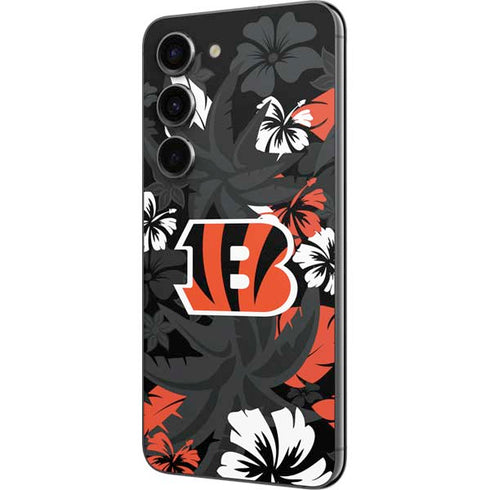 NFL Cincinnati Bengals Tropical Print Galaxy S23 Skin