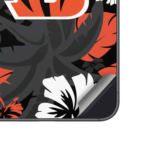 NFL Cincinnati Bengals Tropical Print Galaxy S23 Skin