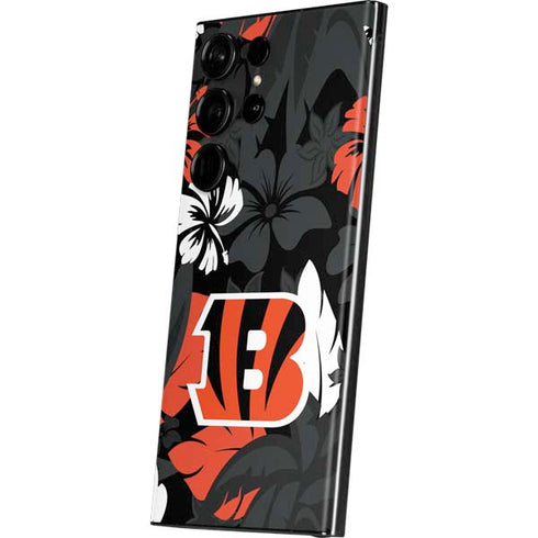 NFL Cincinnati Bengals Tropical Print Galaxy S23 Ultra Skin