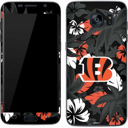 NFL Cincinnati Bengals Tropical Print Galaxy S7 Skin