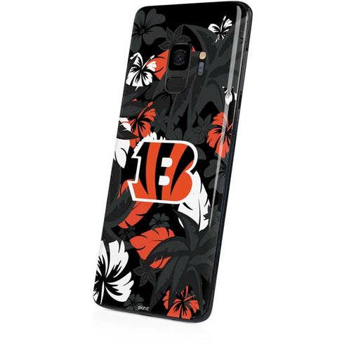 NFL Cincinnati Bengals Tropical Print Galaxy S9 Skin