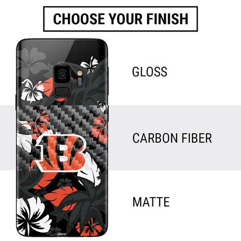 NFL Cincinnati Bengals Tropical Print Galaxy S9 Skin