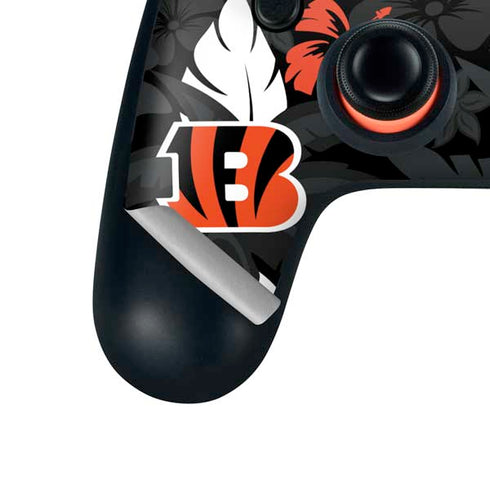 NFL Cincinnati Bengals Tropical Print Google Stadia Controller Skin