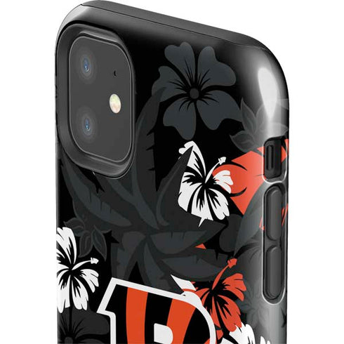 NFL Cincinnati Bengals Tropical Print iPhone 11 Impact Case