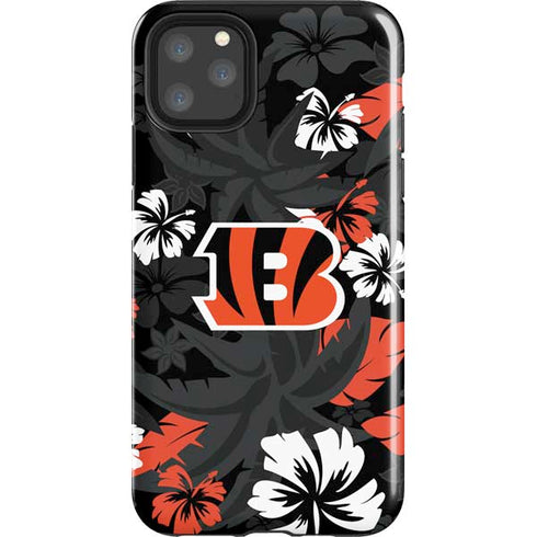 NFL Cincinnati Bengals Tropical Print iPhone 11 Pro Max Impact Case