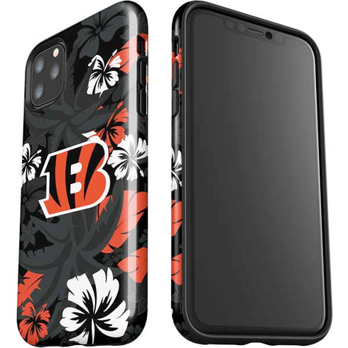 NFL Cincinnati Bengals Tropical Print iPhone 11 Pro Max Impact Case