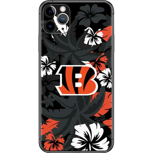 NFL Cincinnati Bengals Tropical Print iPhone 11 Pro Max Skin