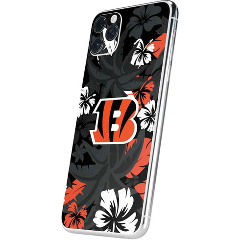NFL Cincinnati Bengals Tropical Print iPhone 11 Pro Max Skin