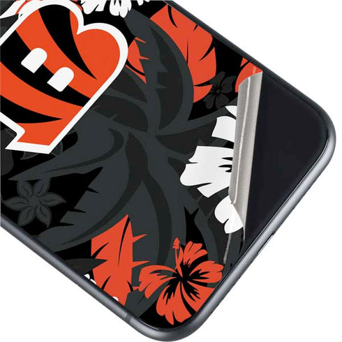 NFL Cincinnati Bengals Tropical Print iPhone 11 Skin