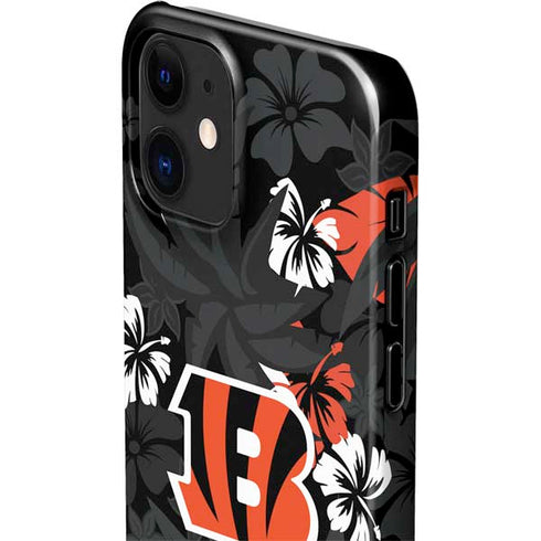 NFL Cincinnati Bengals Tropical Print iPhone 12 Mini Lite Case