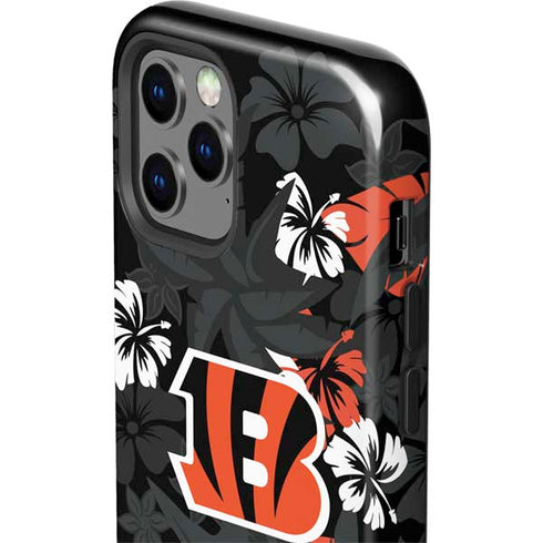 NFL Cincinnati Bengals Tropical Print iPhone 12 Pro Impact Case