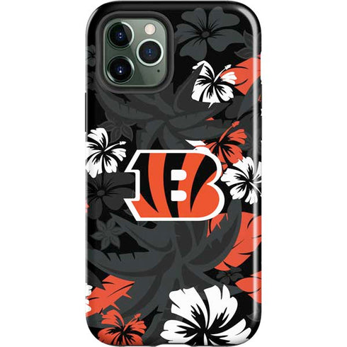 NFL Cincinnati Bengals Tropical Print iPhone 12 Pro Max Impact Case