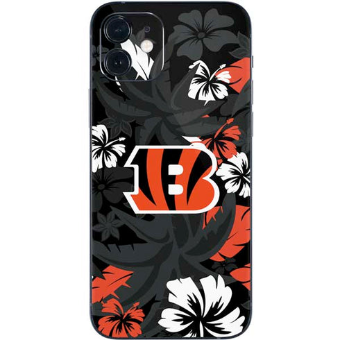 NFL Cincinnati Bengals Tropical Print iPhone 12 Skin