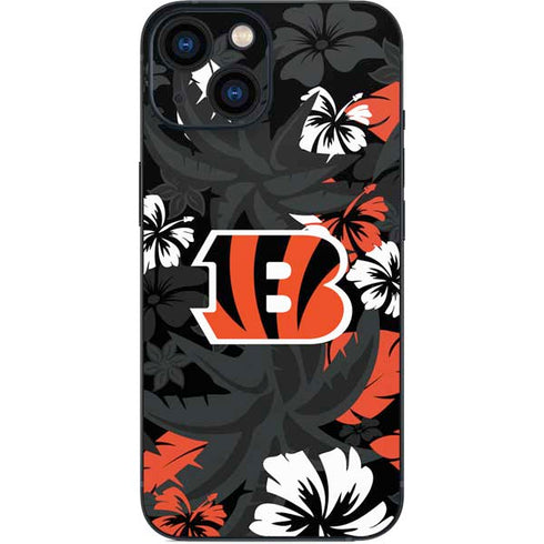 NFL Cincinnati Bengals Tropical Print iPhone 13 Mini Skin