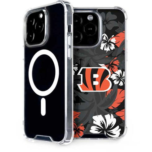 NFL Cincinnati Bengals Tropical Print iPhone 13 Pro MagSafe Case