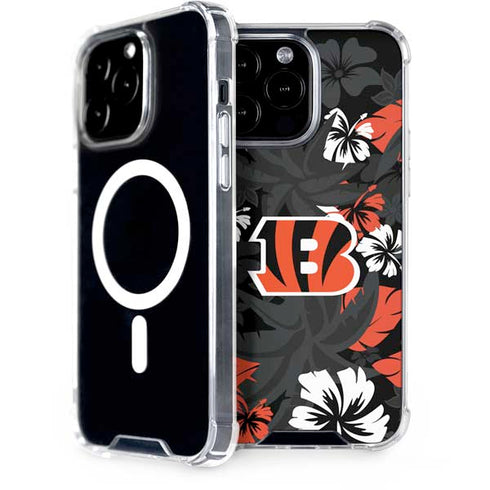 NFL Cincinnati Bengals Tropical Print iPhone 13 Pro Max MagSafe Case
