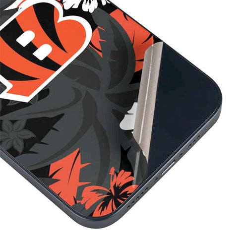 NFL Cincinnati Bengals Tropical Print iPhone 14 Plus Skin