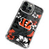NFL Cincinnati Bengals Tropical Print iPhone 15 Pro Clear Case