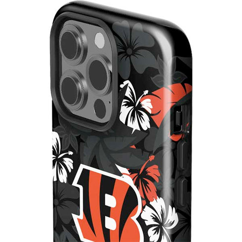 NFL Cincinnati Bengals Tropical Print iPhone 14 Pro Impact Case