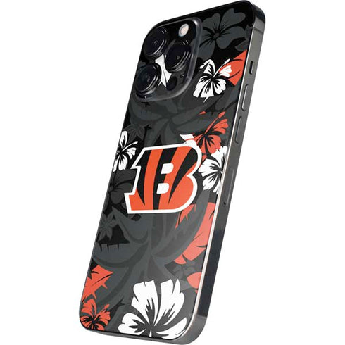 NFL Cincinnati Bengals Tropical Print iPhone 14 Pro Skin