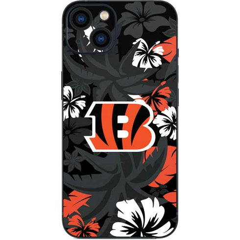 NFL Cincinnati Bengals Tropical Print iPhone 14 Skin