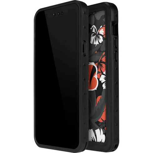 NFL Cincinnati Bengals Tropical Print iPhone 15 Plus Waterproof Case