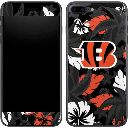 NFL Cincinnati Bengals Tropical Print iPhone 8 Plus Skin