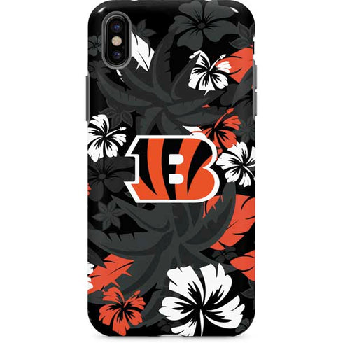 NFL Cincinnati Bengals Tropical Print iPhone 8 Pro Case