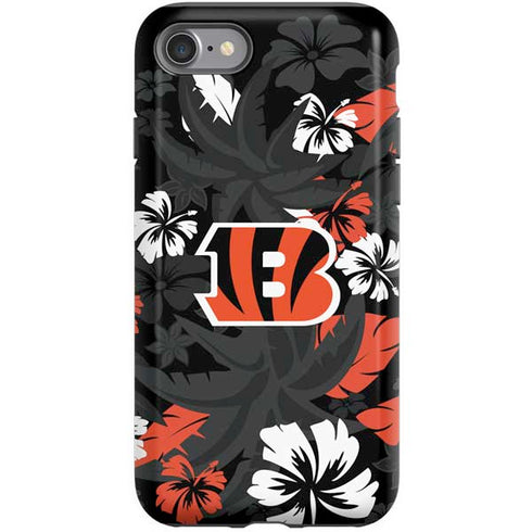 NFL Cincinnati Bengals Tropical Print iPhone SE (2nd & 3rd Gen) Pro Case