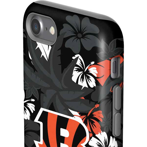 NFL Cincinnati Bengals Tropical Print iPhone SE (2nd & 3rd Gen) Pro Case