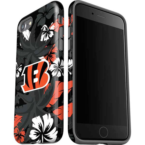 NFL Cincinnati Bengals Tropical Print iPhone SE (2nd & 3rd Gen) Pro Case