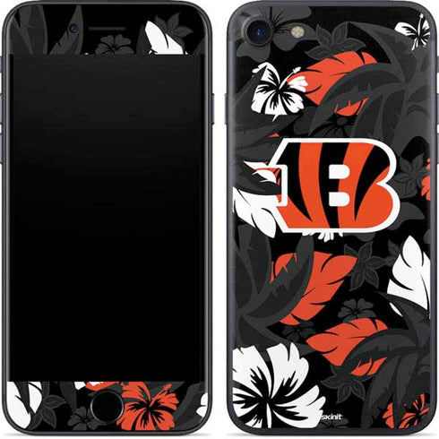 NFL Cincinnati Bengals Tropical Print iPhone SE (2nd & 3rd Gen) Skin