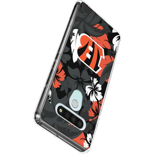 NFL Cincinnati Bengals Tropical Print LG Stylo 6 Clear Case