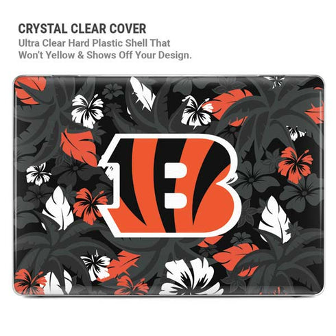 NFL Cincinnati Bengals Tropical Print MacBook Pro 16in (2019-20) Case plus Skin