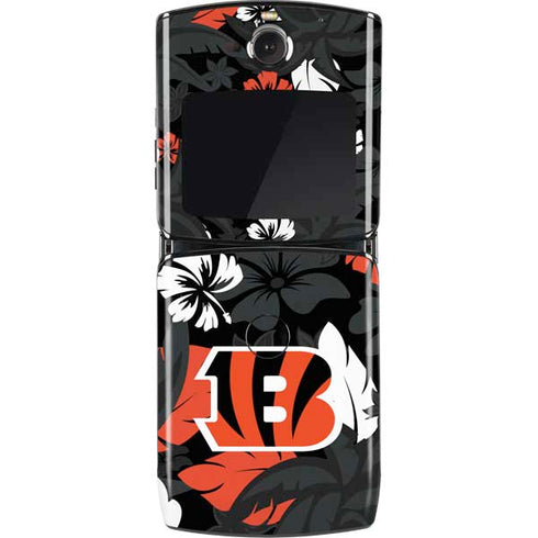 NFL Cincinnati Bengals Tropical Print Motorola RAZR Skin