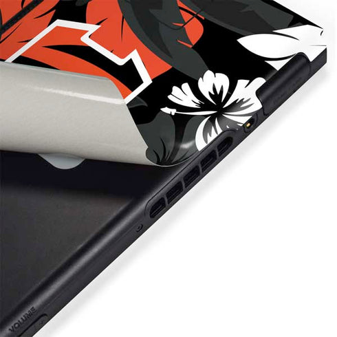 NFL Cincinnati Bengals Tropical Print Nintendo Switch Bundle Skin