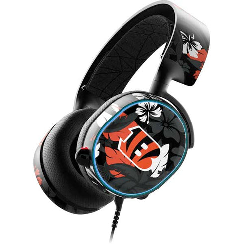 NFL Cincinnati Bengals Tropical Print SteelSeries Arctis 3 Skin