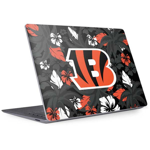 NFL Cincinnati Bengals Tropical Print Surface Laptop 3 13.5in Skin