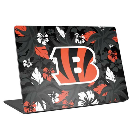 NFL Cincinnati Bengals Tropical Print Universal Laptop 18in (14.6 x 10.6in) Skin