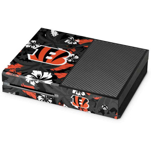 NFL Cincinnati Bengals Tropical Print Xbox One Console Skin