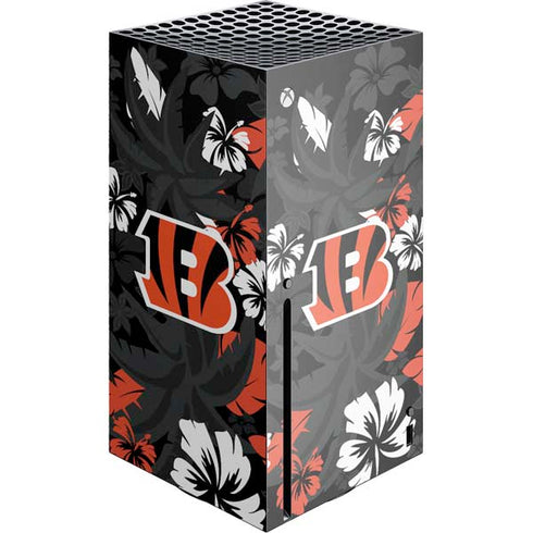 NFL Cincinnati Bengals Tropical Print Xbox Series X Console Skin